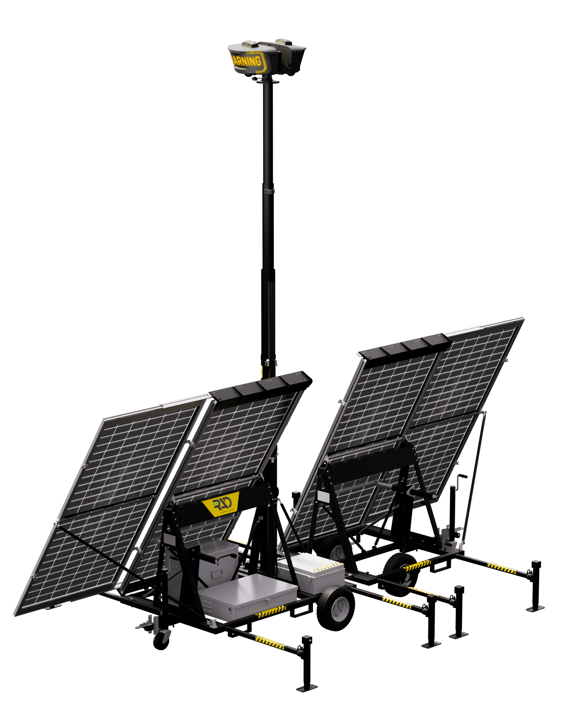 RIO – Mobile tower with solar, 5G and 360° coverage.