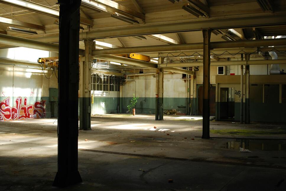Leerstehendes Gebäude oder Zwischennutzung