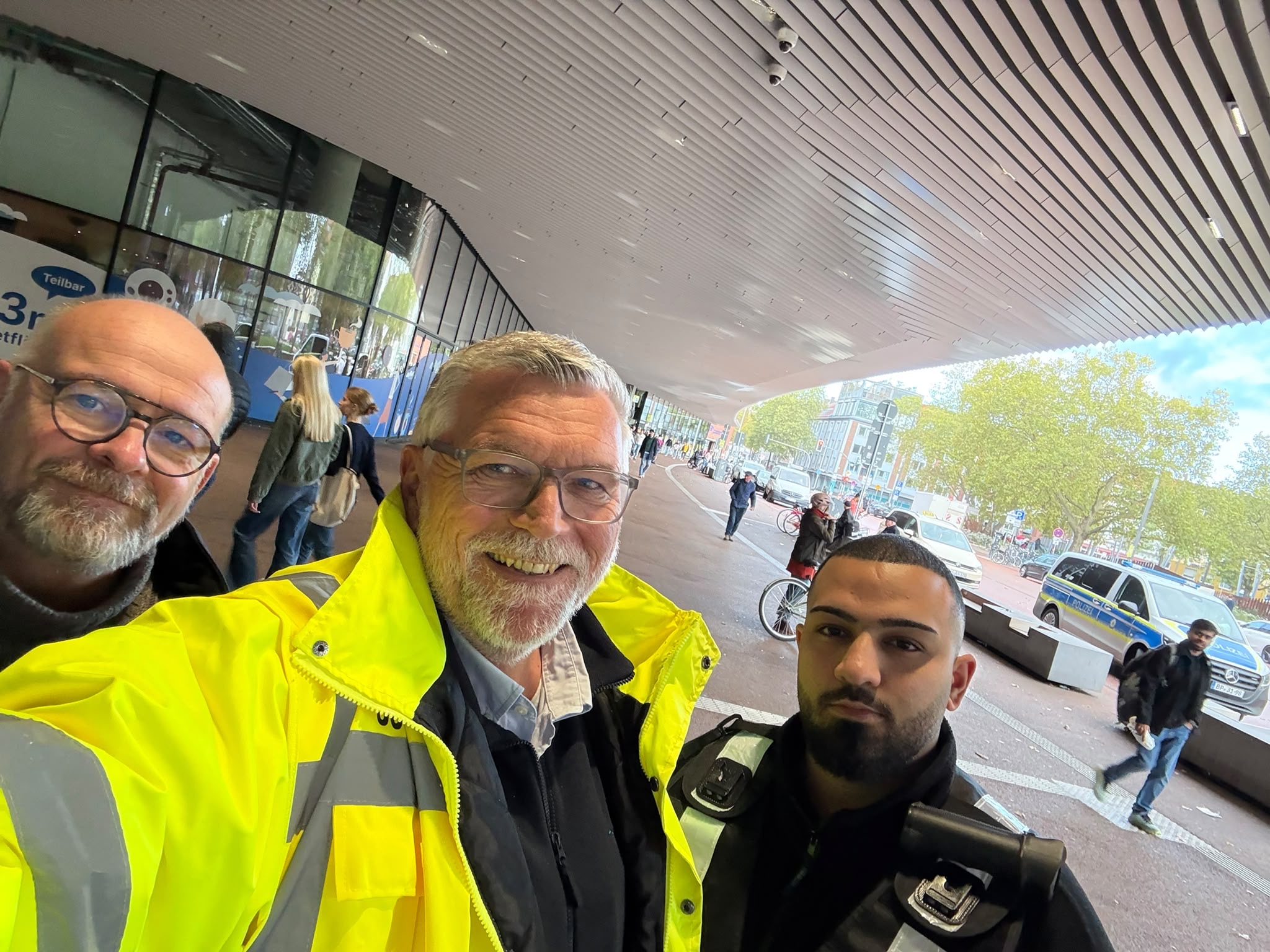 Praxistag im Sicherheitsdienst: Peter Bensmann am Hauptbahnhof Münster